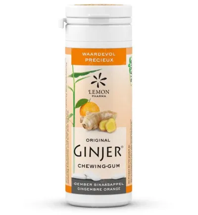 Lemon Pharma Ginjer Original Gember Kauwgom (20 stuks)
