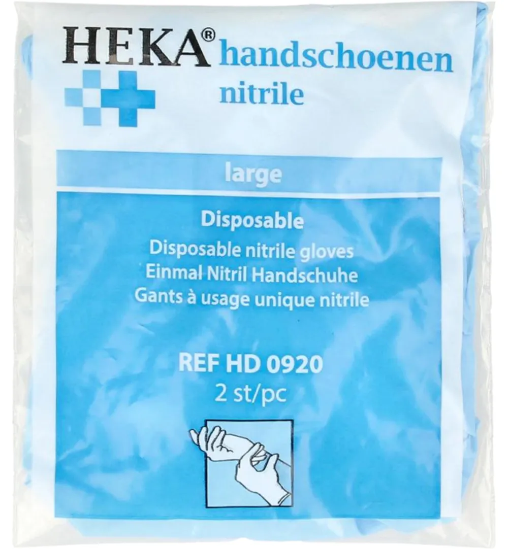Heka Handschoen nitril maat L (1 paar)