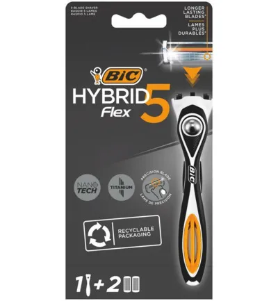 Bic Flex 5 Hybrid Shaver Leaf Bl 2 (2 stuks)