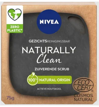 Nivea Naturally Clean Zuiverende Scrub (75 gr)
