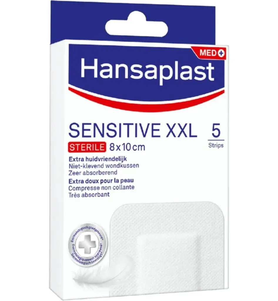 Hansaplast Sensitive antibacterieel XXL (5 stuks)