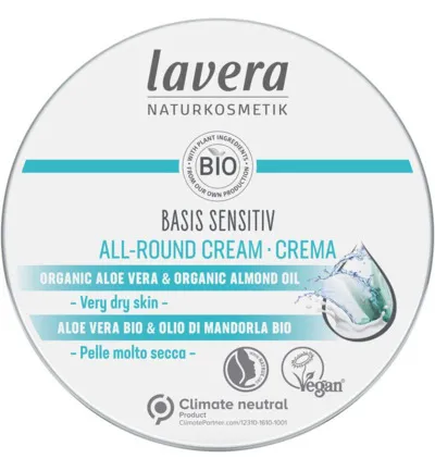 Lavera Basis Sensitiv All-Round Creme Cream Bio En-It (150 ml)
