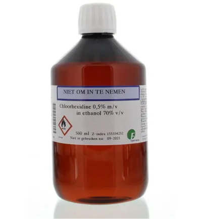 Orphi Chloorhexidine 0.5% in alcohol 70% (500 ml)