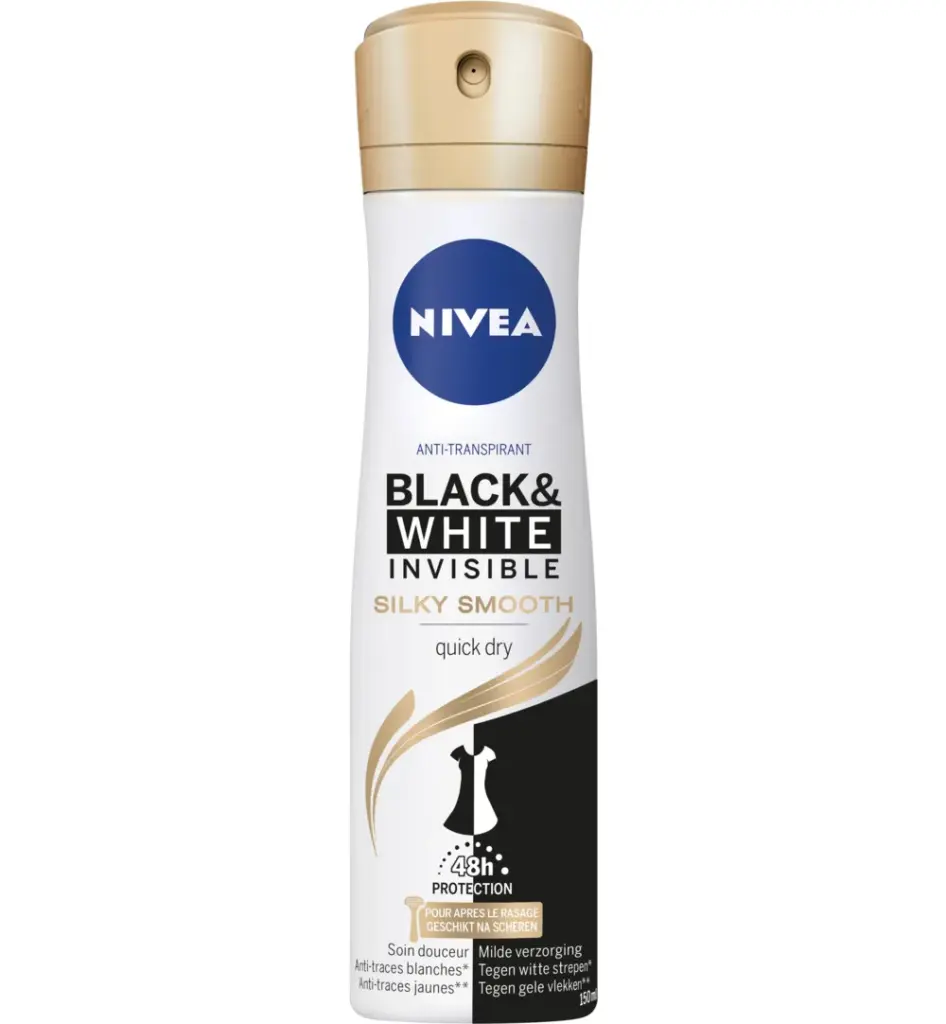 Nivea Deodorant black & white silky smooth spray (150 ml)