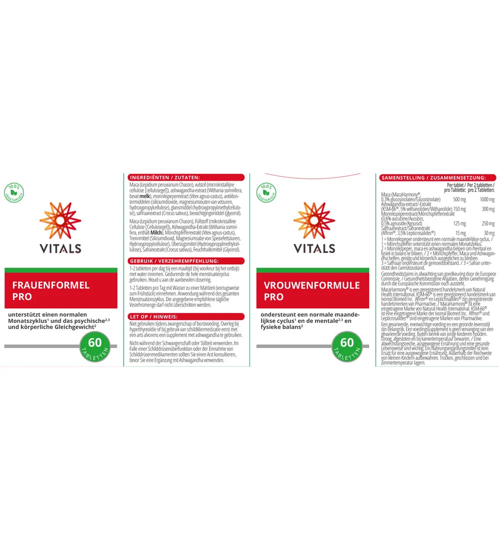 Vitals Vrouwenformule Pro (60 tabletten) - image 3