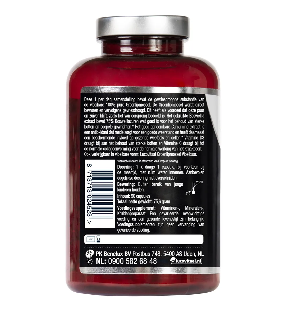 Lucovitaal Groenlipmossel (90 capsules) - image 3