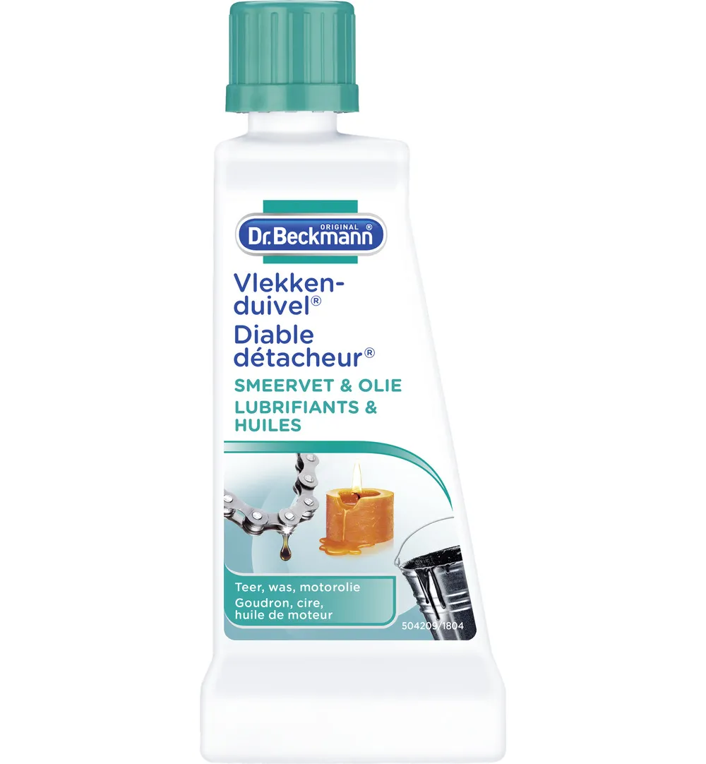Dr. Beckmann Vlekkenduivel smeervet & olie (50 ml)