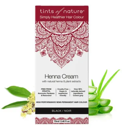 Tints Of Nature Henna cream black semi permanent (70 ml)