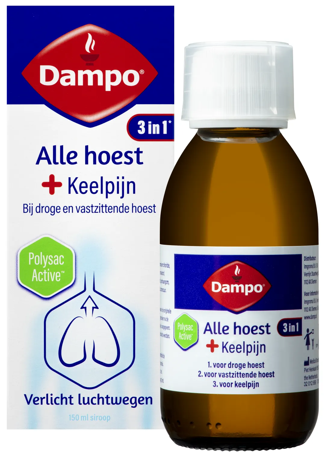 Dampo Alle hoest + keelpijn (150 ml)