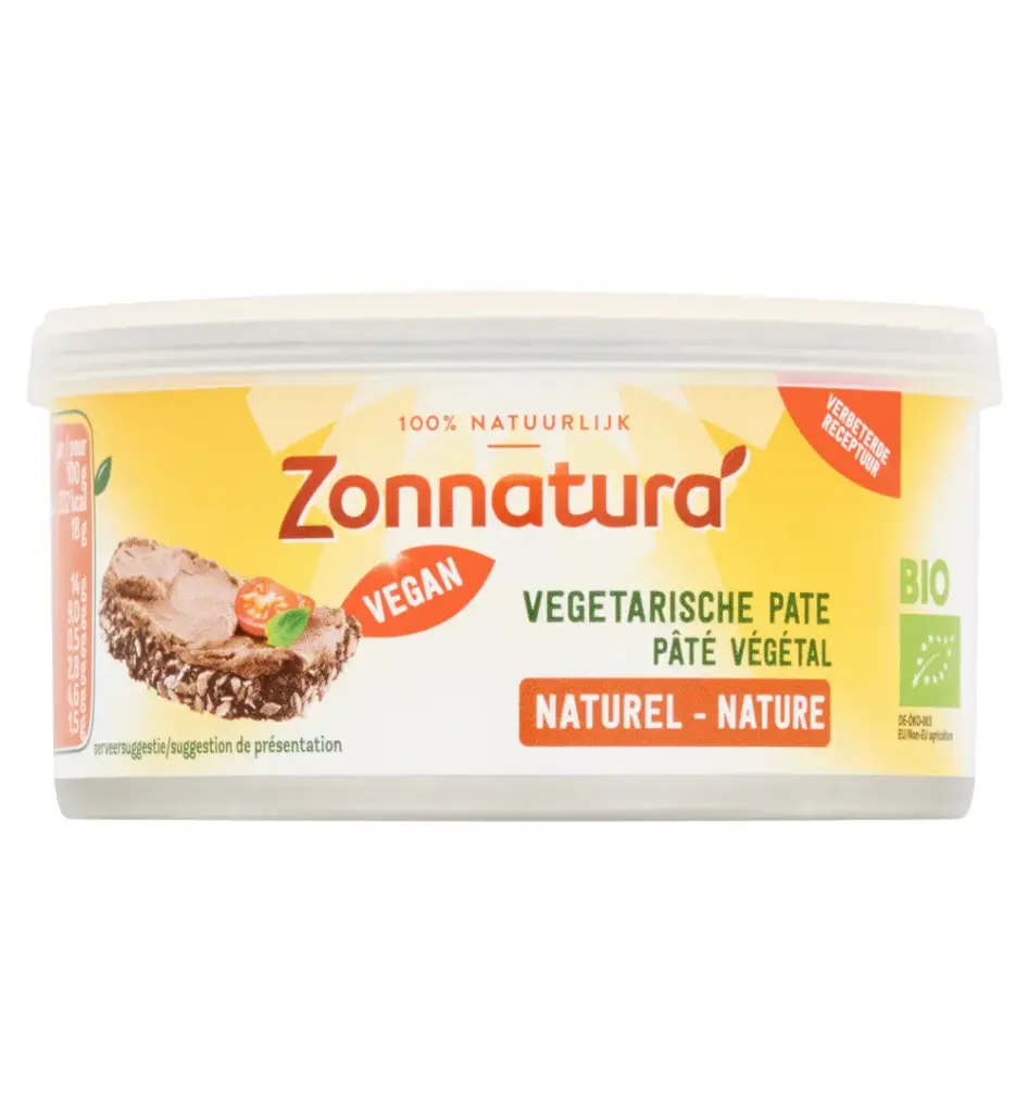 Zonnatura Vegetarische pate naturel bio (125 gr)