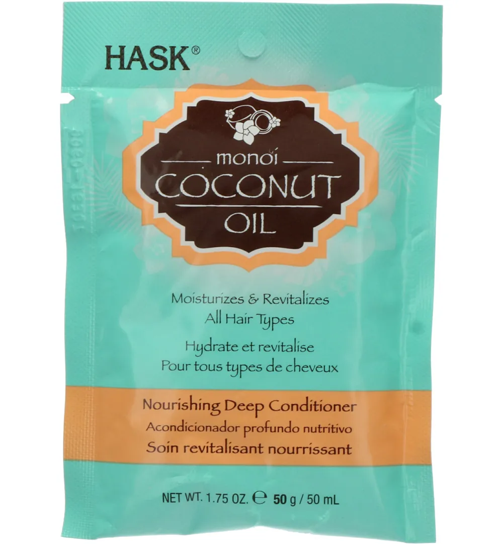 Hask Monoi coconut oil nourishing deep conditioner (50 ml)