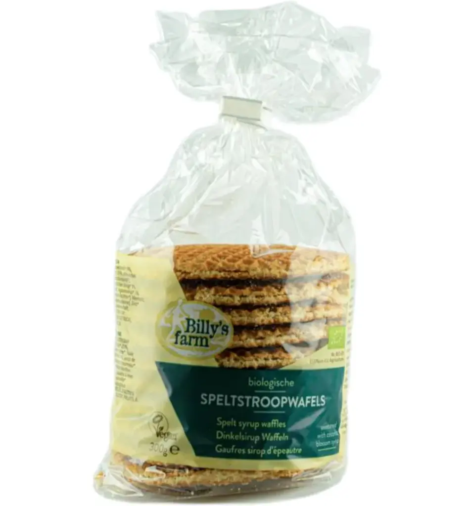 Billy's Farm Spelt stroopwafels bio (300 gr)