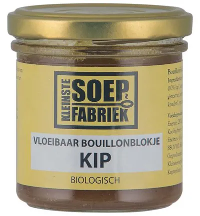 Kleinstesoepfabriek Vloeibare Bouillonblokjes Kip Bio (150 ml)