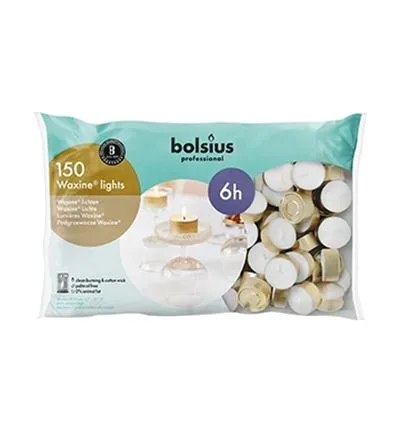 Bolsius Waxinelicht 16/38 Wit (150 stuks)