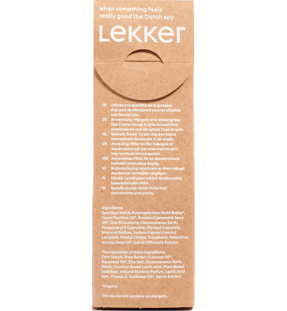 The Lekker Company Deodorant natural soft bamboo sensitive skin (30 gr) - image 4