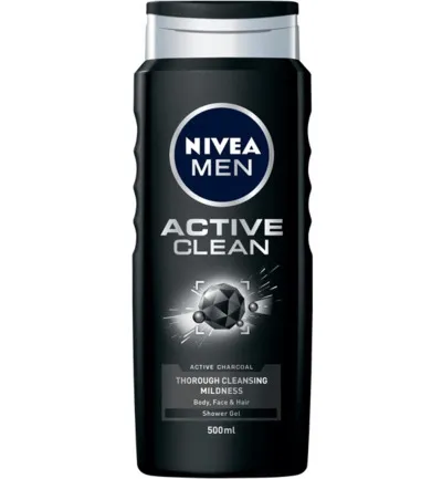 Nivea Men active clean douchegel (500 ml)