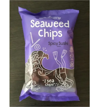Seamore Zeewier Tortilla Chips Spicy Sushi (135 gr)