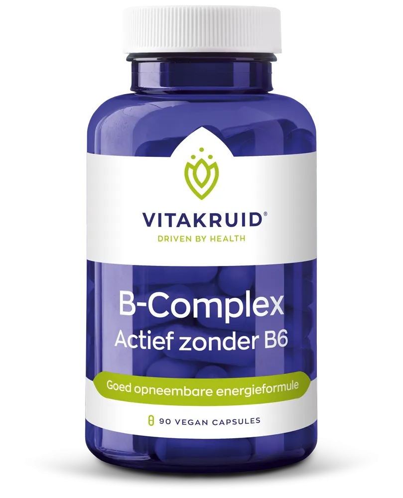 Vitakruid B-Complex Actief Zonder B6 (90 vega capsules)