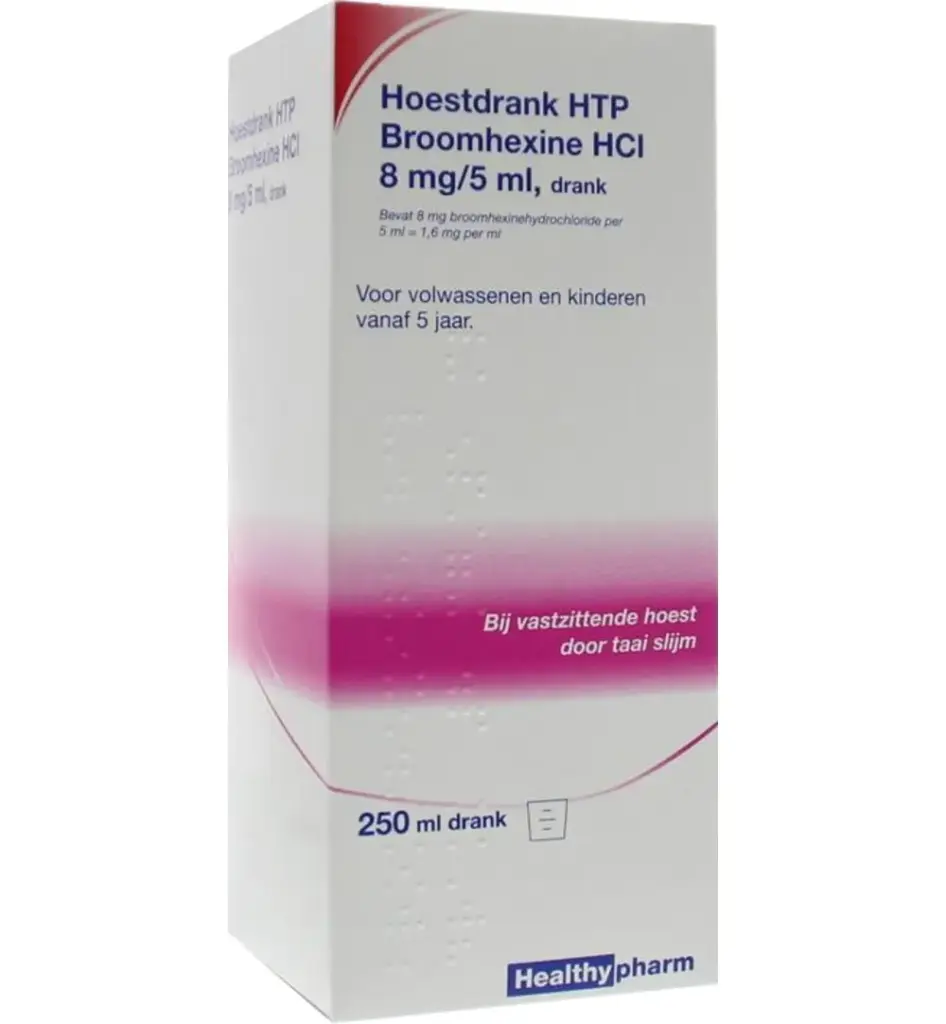 Healthypharm Broomhexine Hoestdrank 8mg (250 ml)