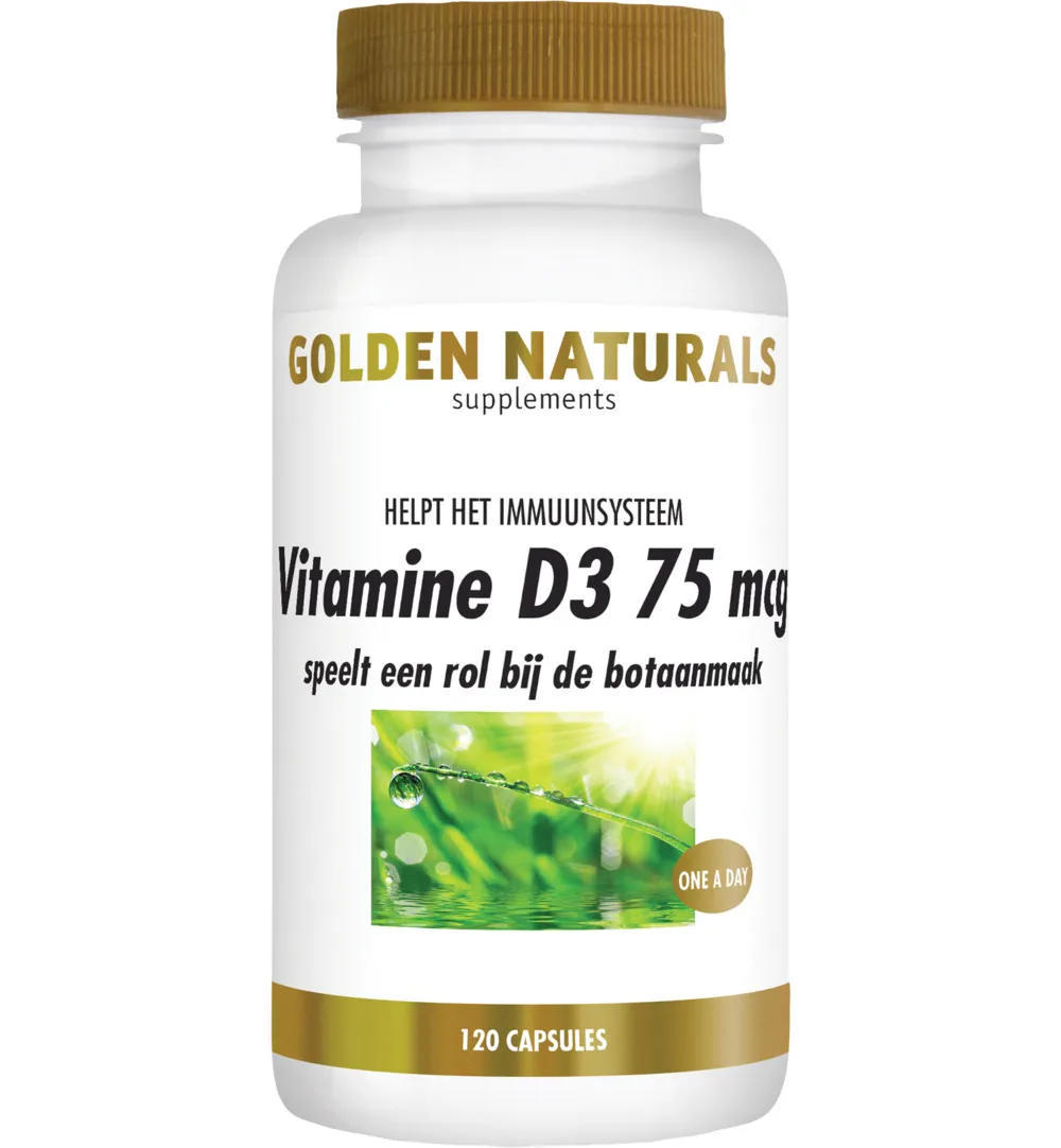 Golden Naturals Vit D3 75 mcg (120 softgels)