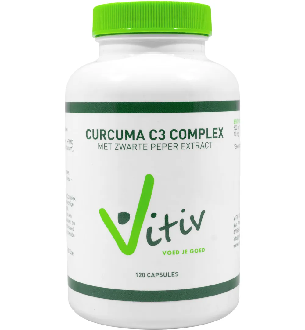 Vitiv Curcuma Met Zwarte Peper (120 capsules)