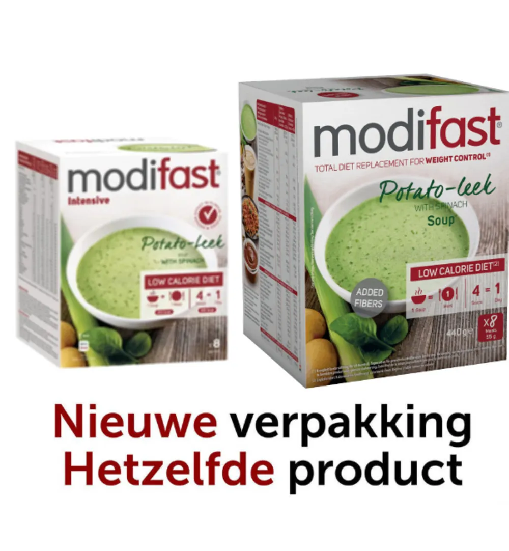 Modifast Soep Prei Aardappel Met Spinazie (440 gr)