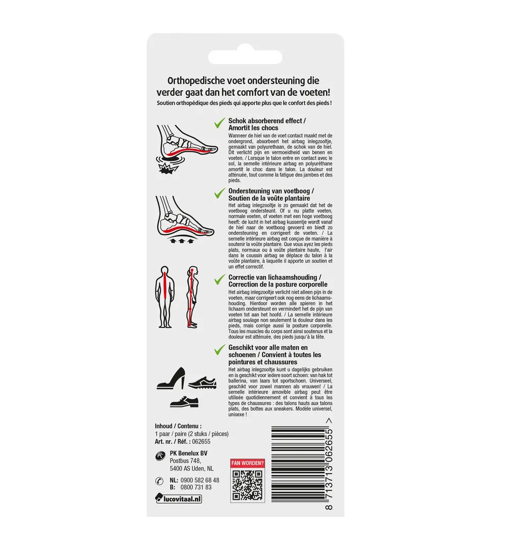 Lucovitaal Voetondersteuning (1 paar)