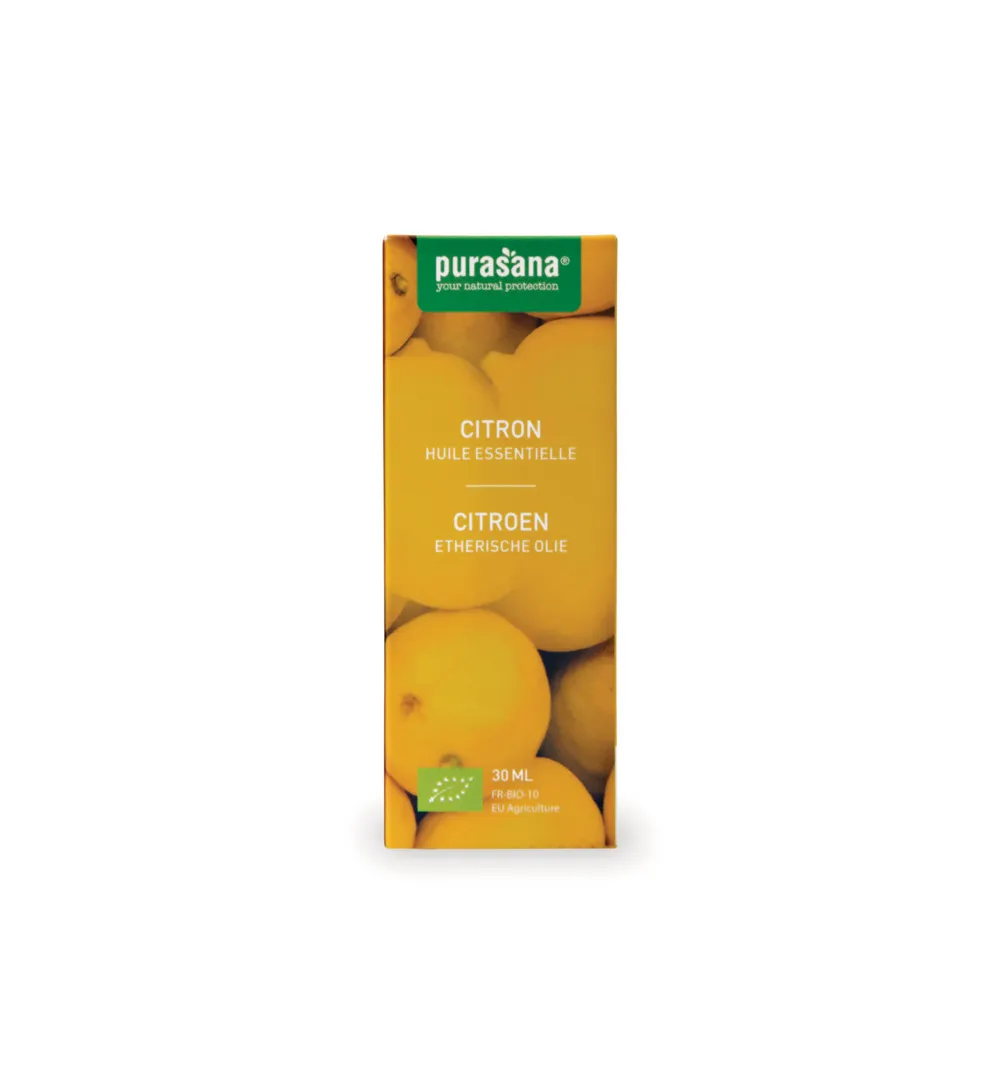 Purasana Citroen Olie/Huile Citron Bio (30 ml)