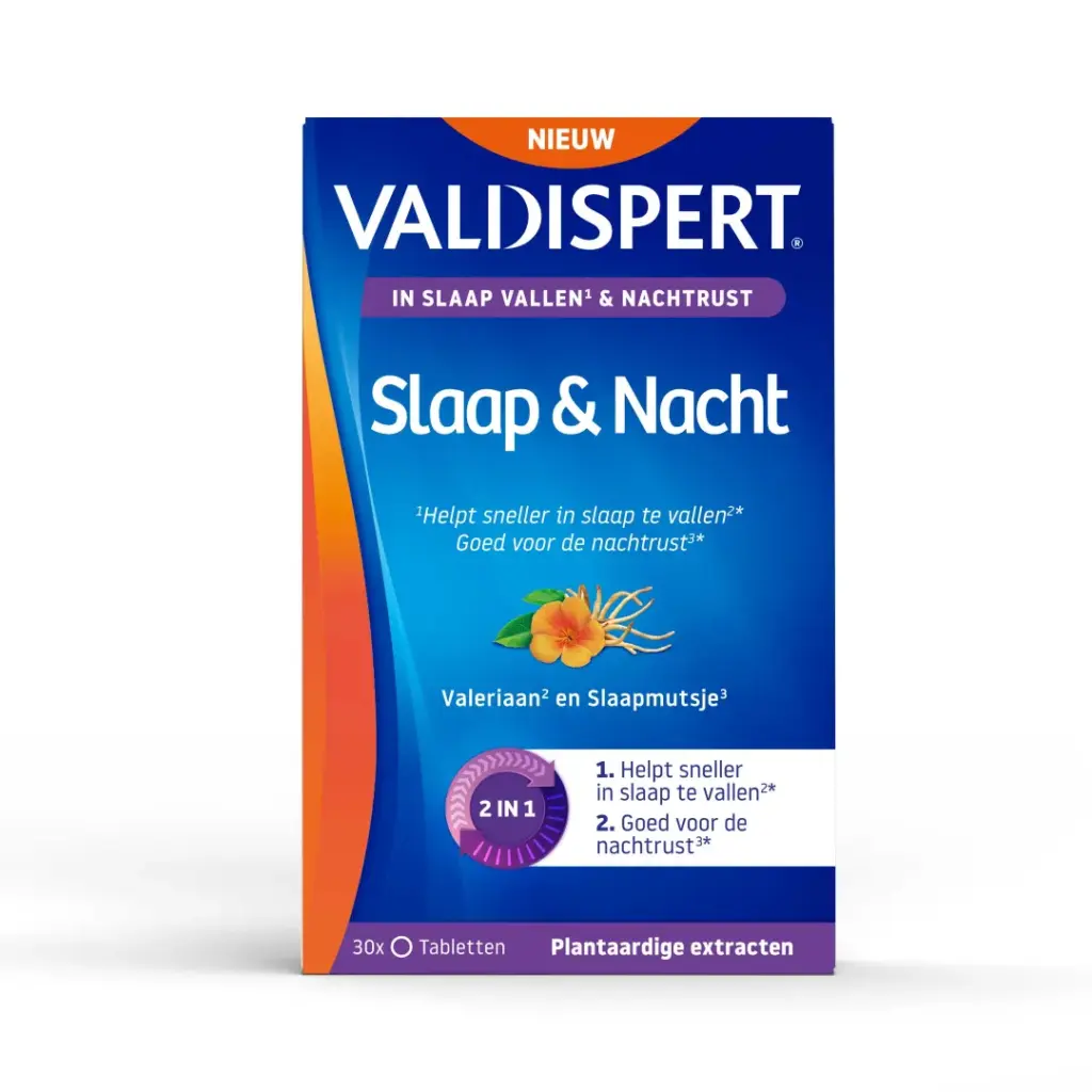 Valdispert Slaap & Nacht Melatonine 5 Htp (30 Tabletten)