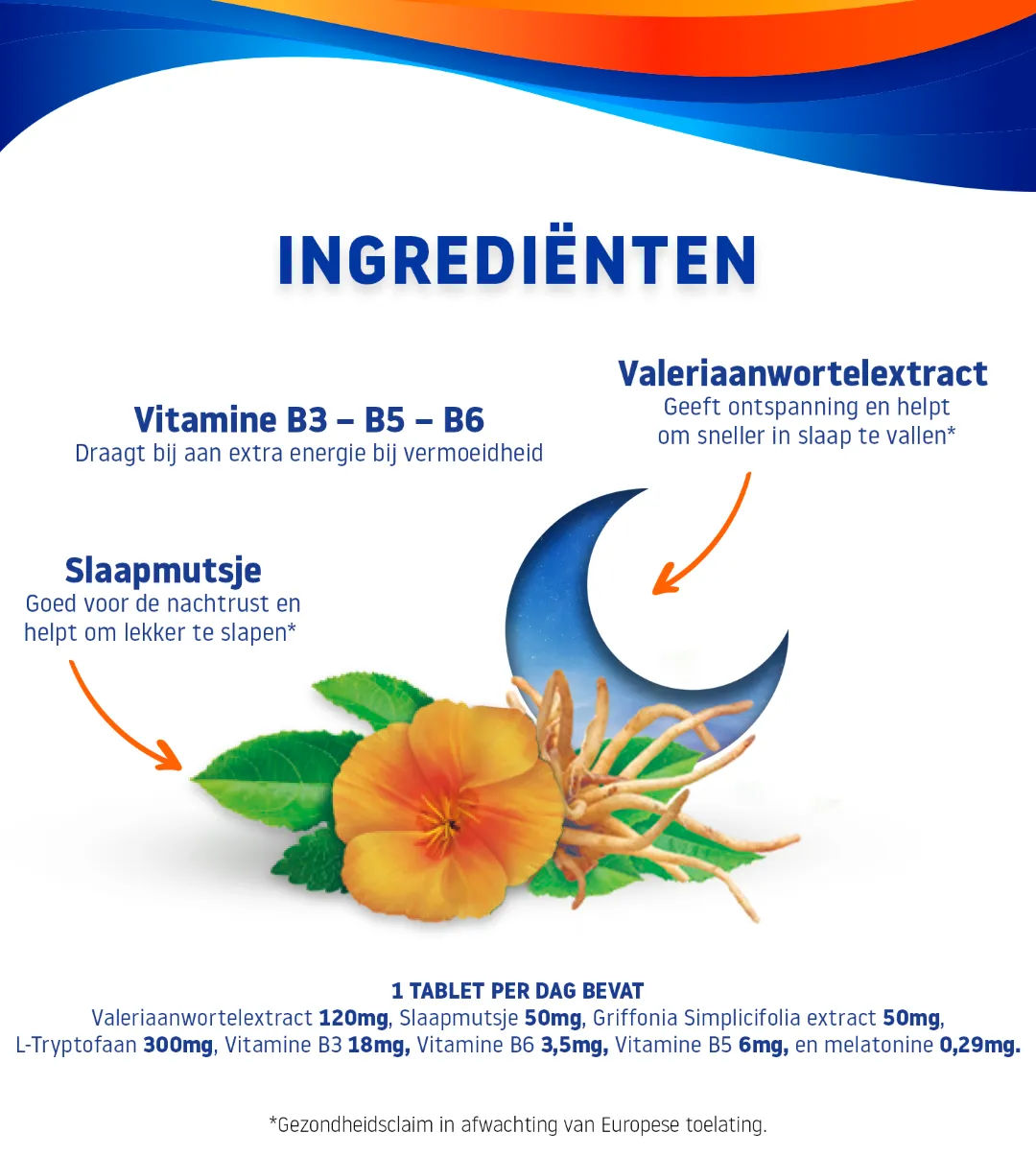 Valdispert Slaap & Nacht Melatonine 5 Htp (30 Tabletten) - image 3