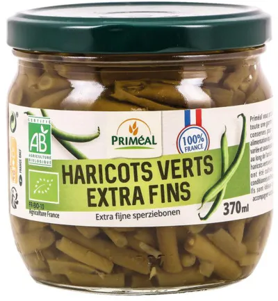 Priméal Haricots Verts Sperziebonen Extra Fijn Bio (370 ml)