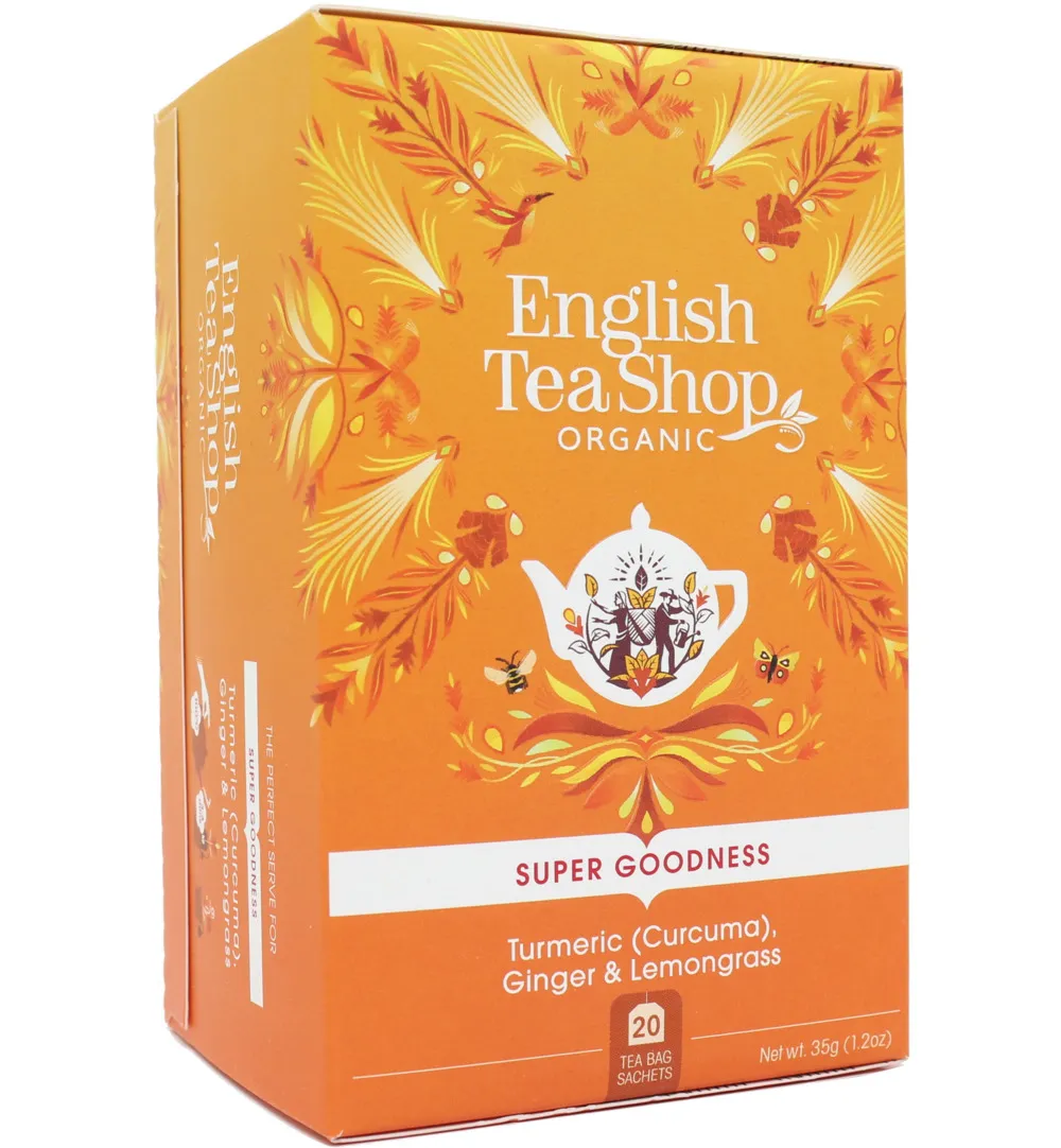 English Tea Shop Turmeric ginger & lemongrass bio (20 zakjes)