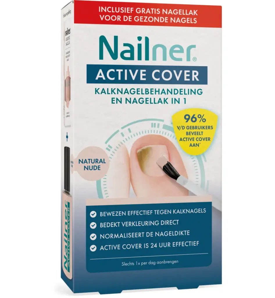 Nailner Active Cover Natural Nude 30ml + 8ml (1 stuk)