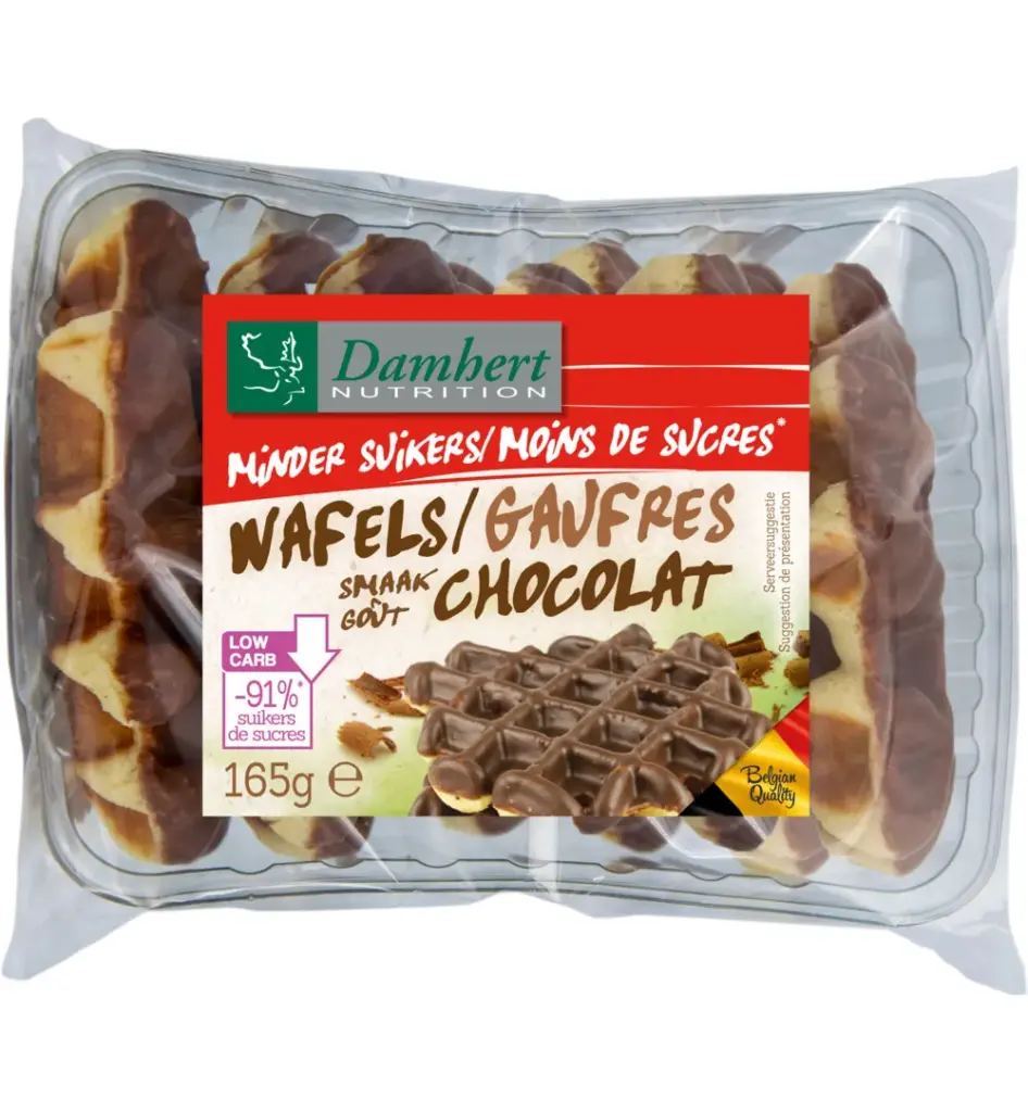 Damhert Wafel Chocoladesmaak (165 gr)