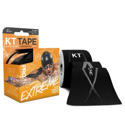 Kt Tape Pro Extreme Precut 5 Meter Zwart (20 stuks)