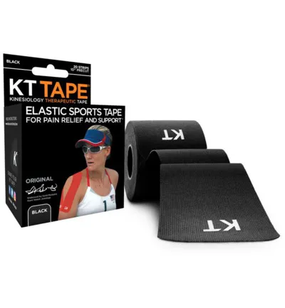 Kt Tape Pro Original Precut 5 Meter Zwart (20 stuks)