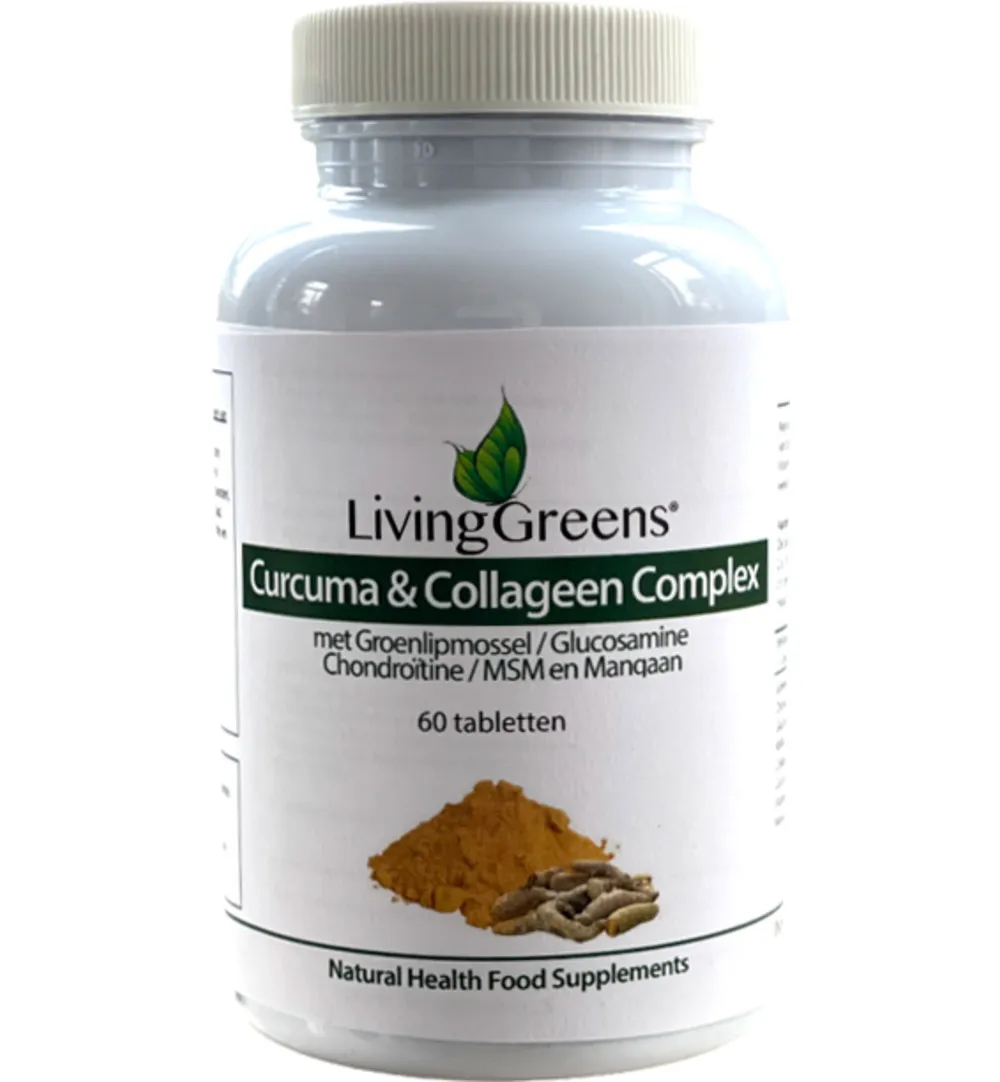 Livinggreens Curcuma & Collageen Complex (60 tabletten)