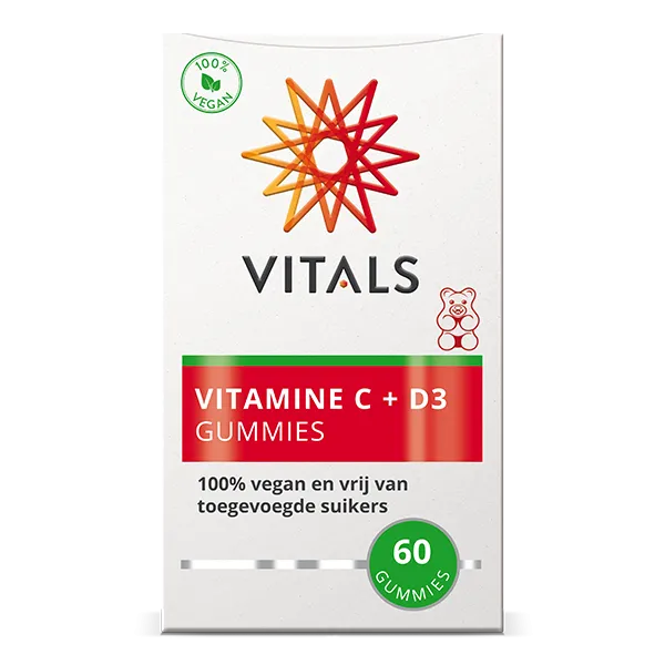 Vitals Vitamine C + D3 gummies (60 stuks) - image 2
