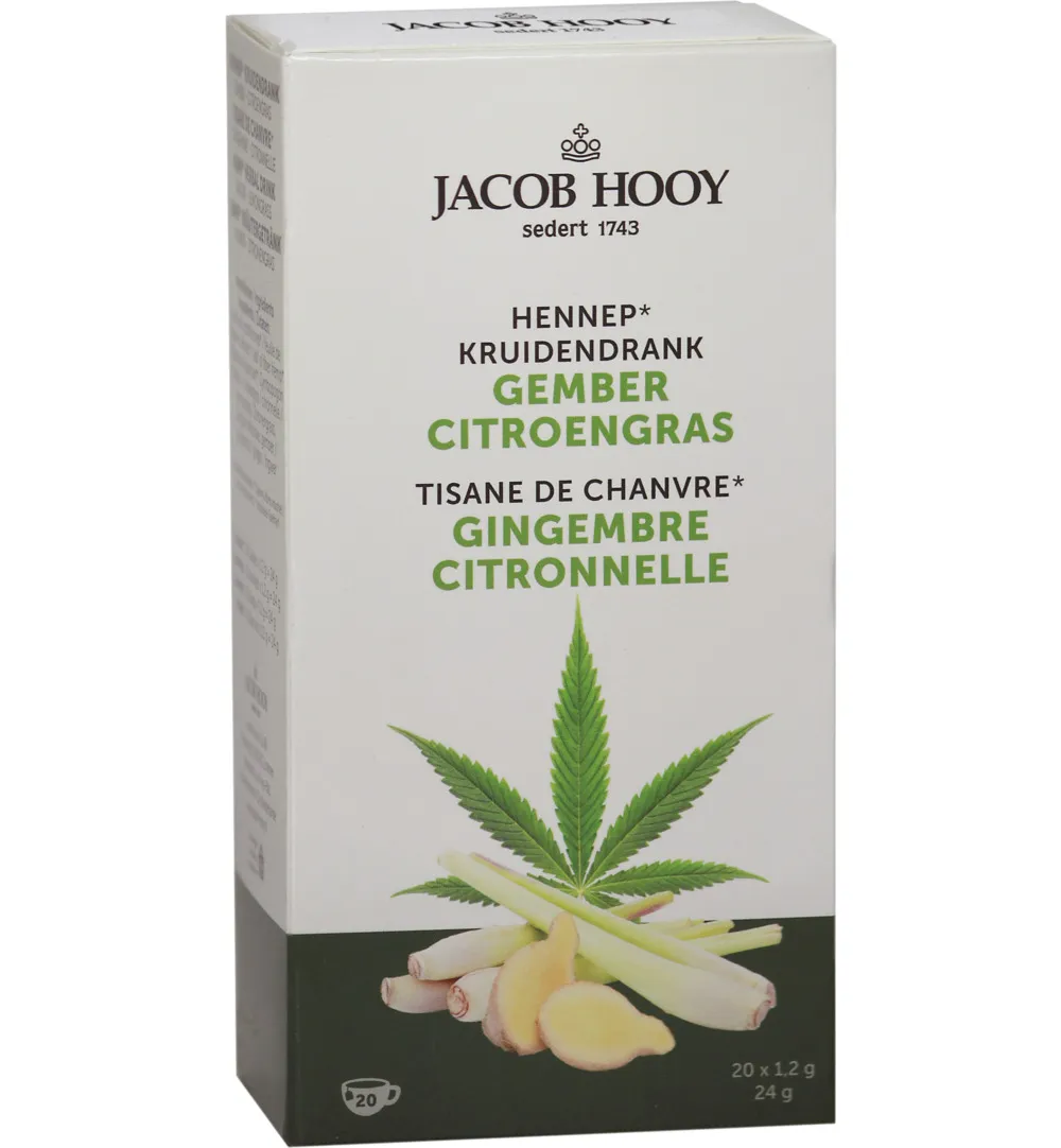 Jacob Hooy Hennep gember citroengras (20 stuks)