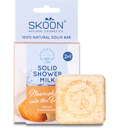 Skoon Solid Shower Milk Nourishing Into The Deep 2-In-1 (90 gr)