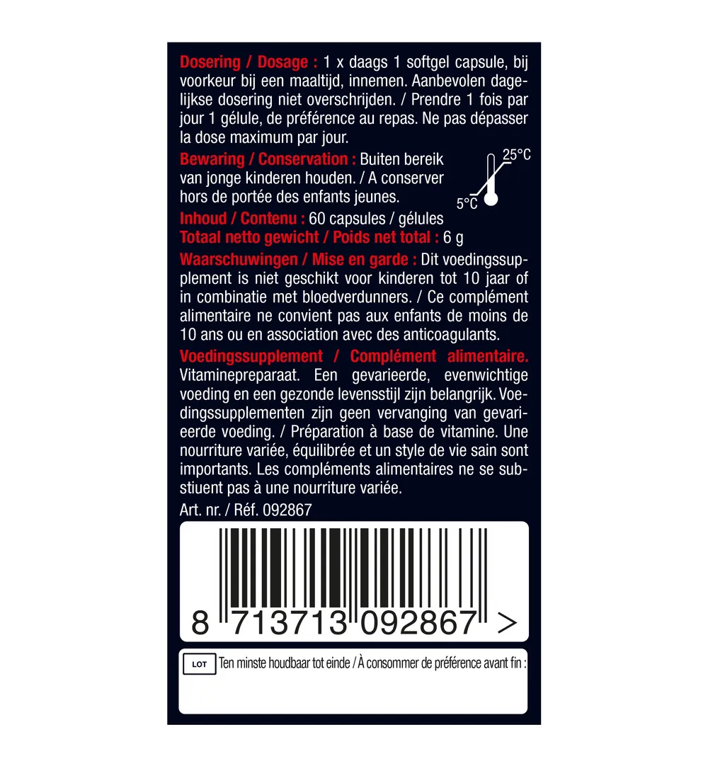 Lucovitaal Vitamine K2 75mcg (60 capsules) - image 6