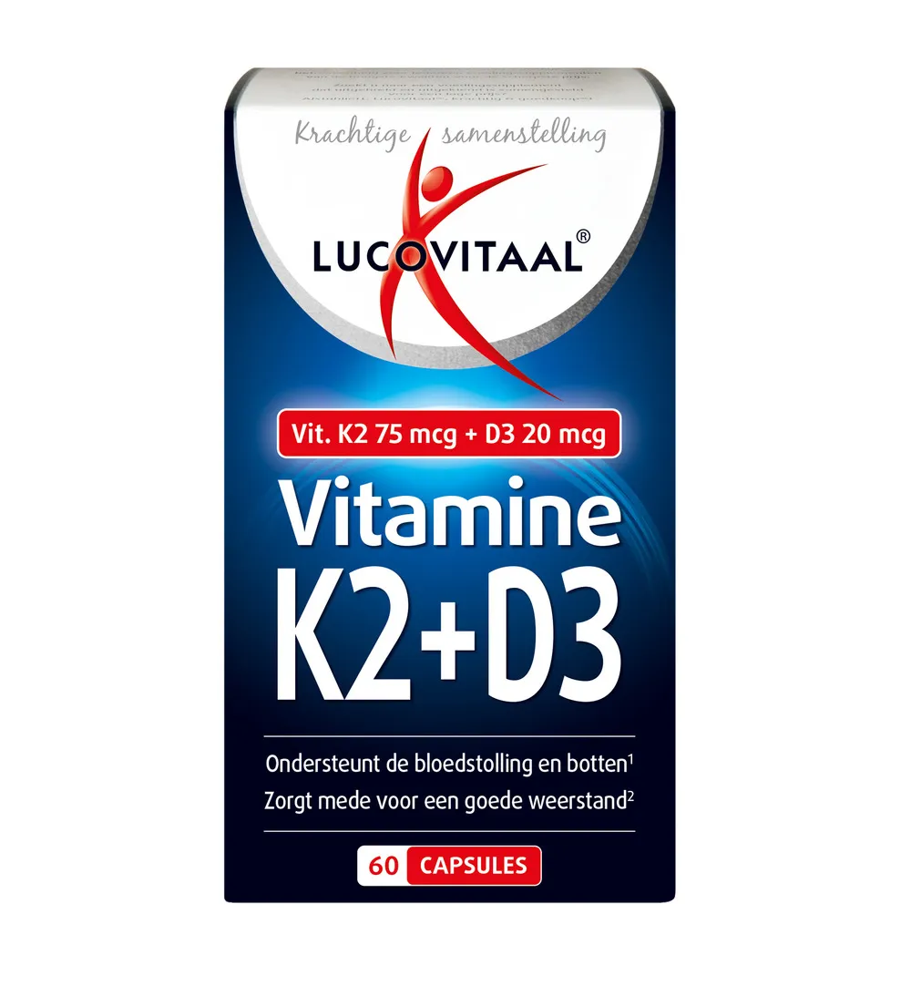 Lucovitaal Vitamine K2 + D3 (60 capsules)