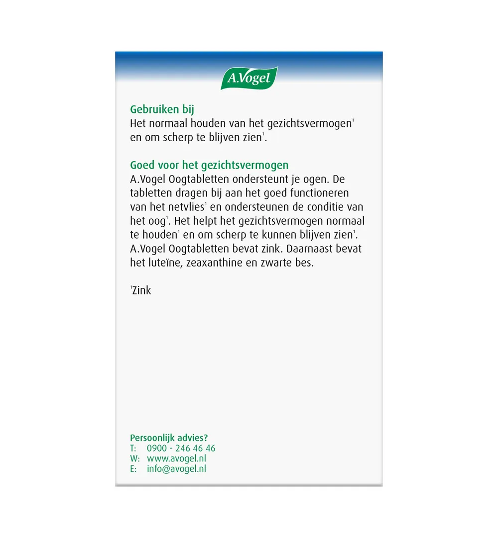 A.Vogel Oog (60 tabletten) - image 3