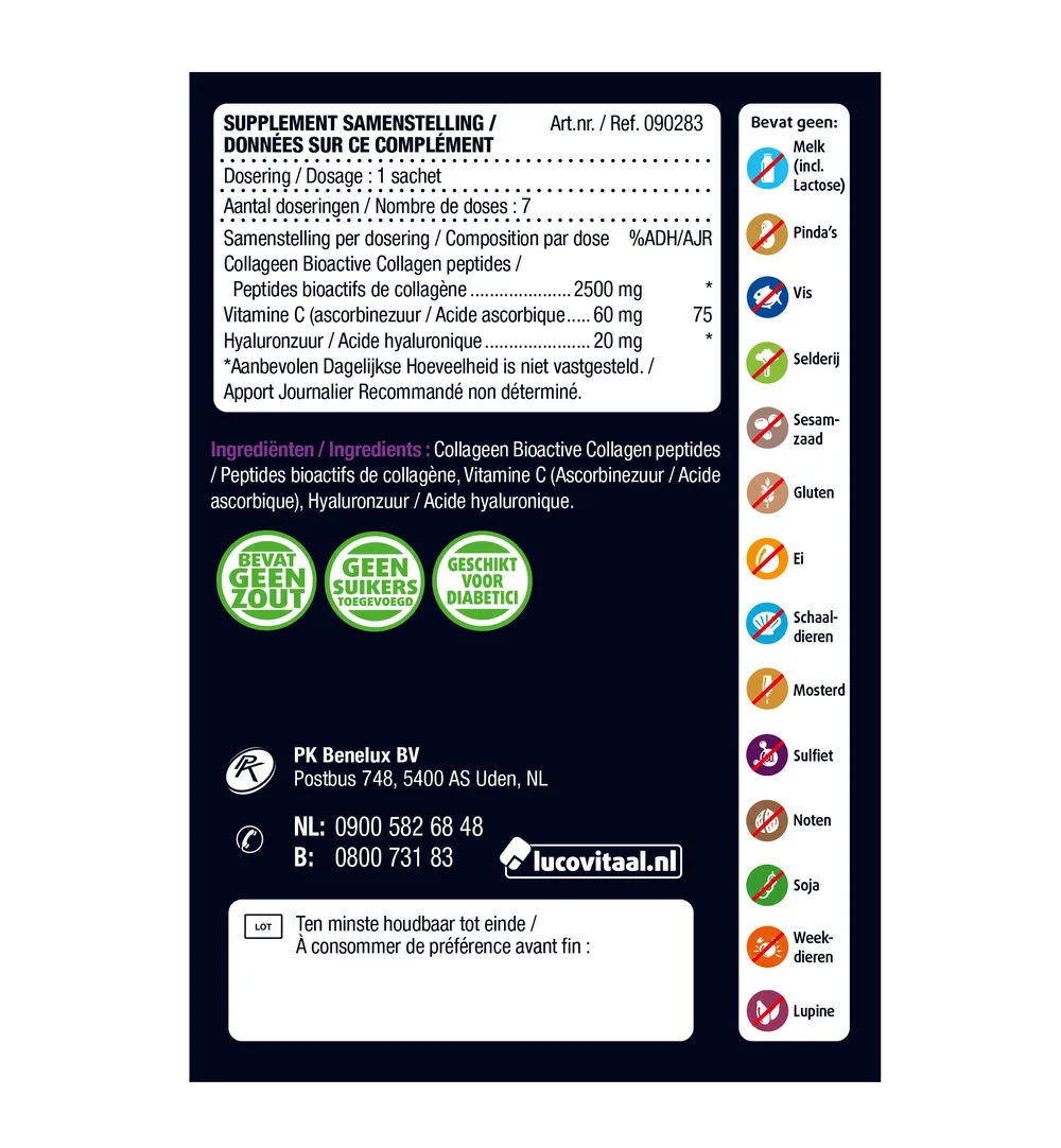 Lucovitaal Super Collageen 2500 Mg (7 Sachets)