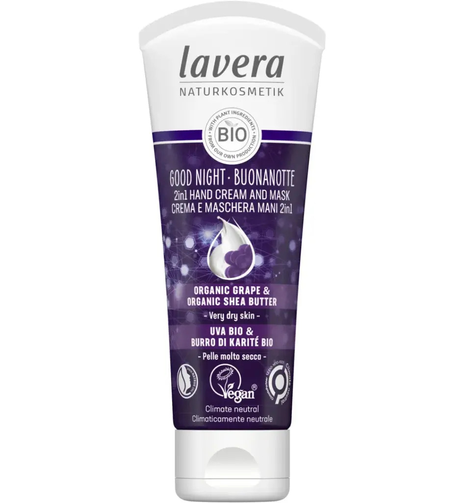 Lavera Good night 2-in-1 handcreme & masker bio EN-IT (75 ml)