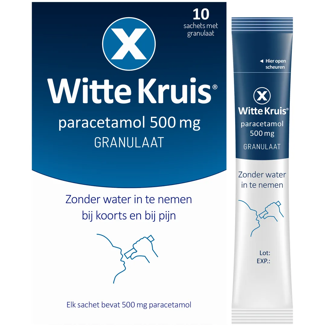 Witte Kruis Paracetamol 500 mggranulaat (10 zakjes) - image 2