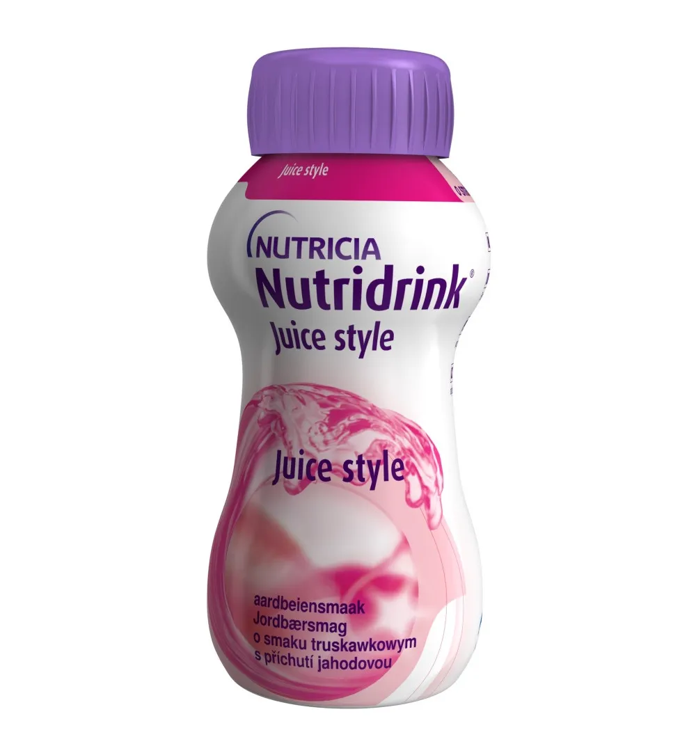 Nutridrink Juice Style Aardbei 200ml (4 stuks)