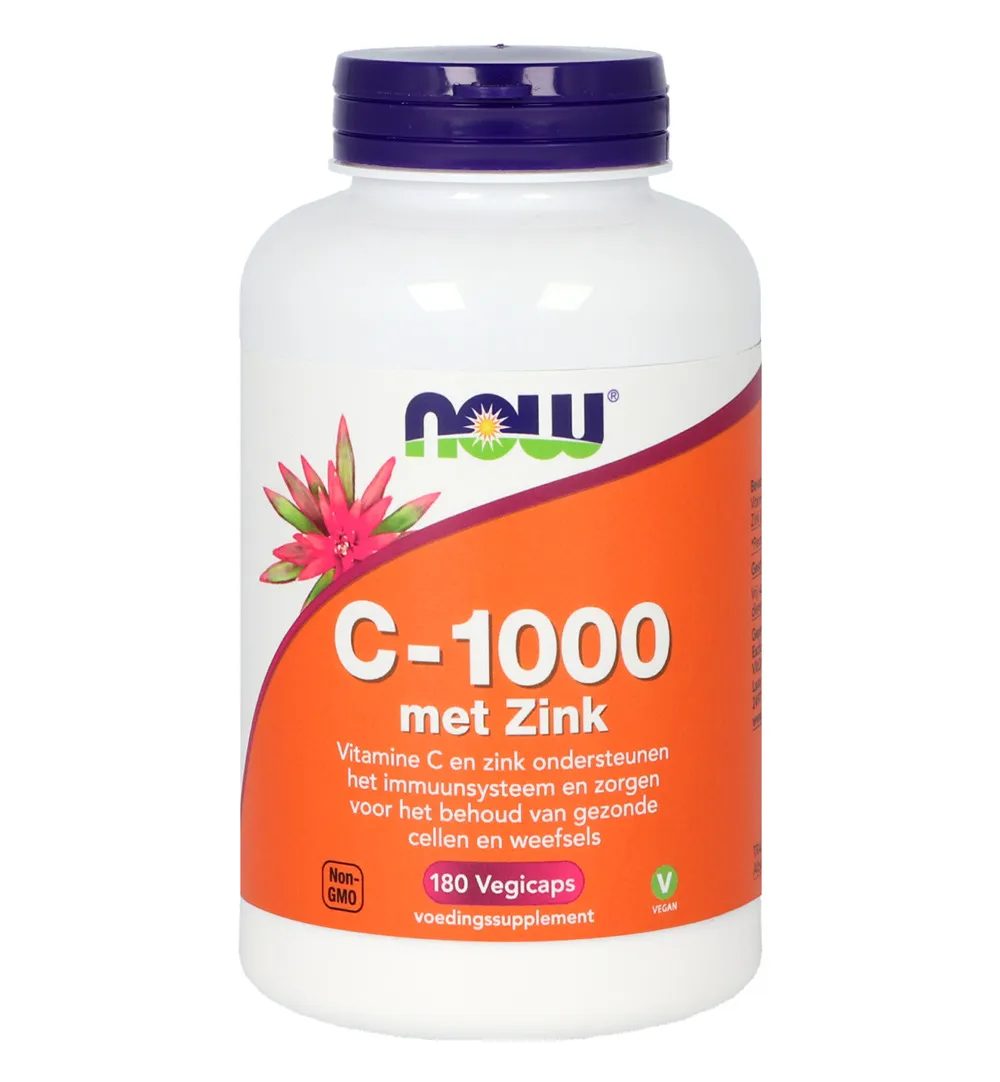 Now C-1000 met Zink (180 vega capsules)