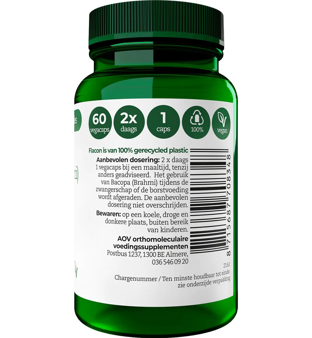 Aov 834 Bacopa (60 vega capsules) - image 2