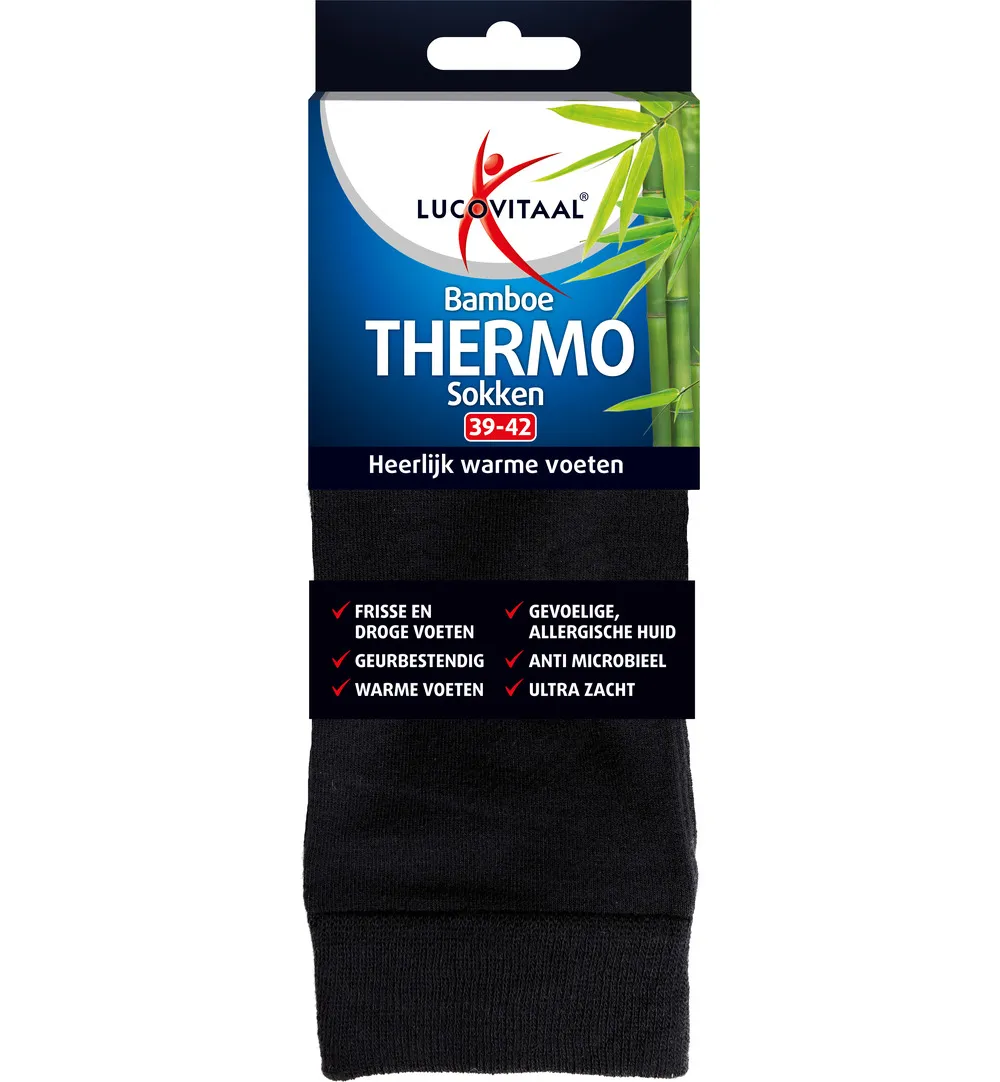 Lucovitaal Bamboe Thermosokken 39-42 (1 Paar)